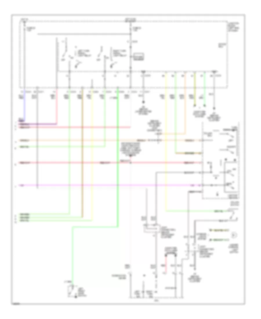 Exterior Lamps Wiring Diagram 2 of 2 for Mitsubishi Endeavor LS 2011