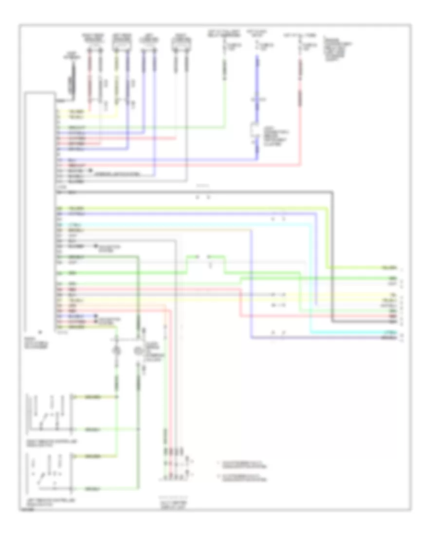 Radio Wiring Diagram with Amplifier 1 of 2 for Mitsubishi Endeavor LS 2011