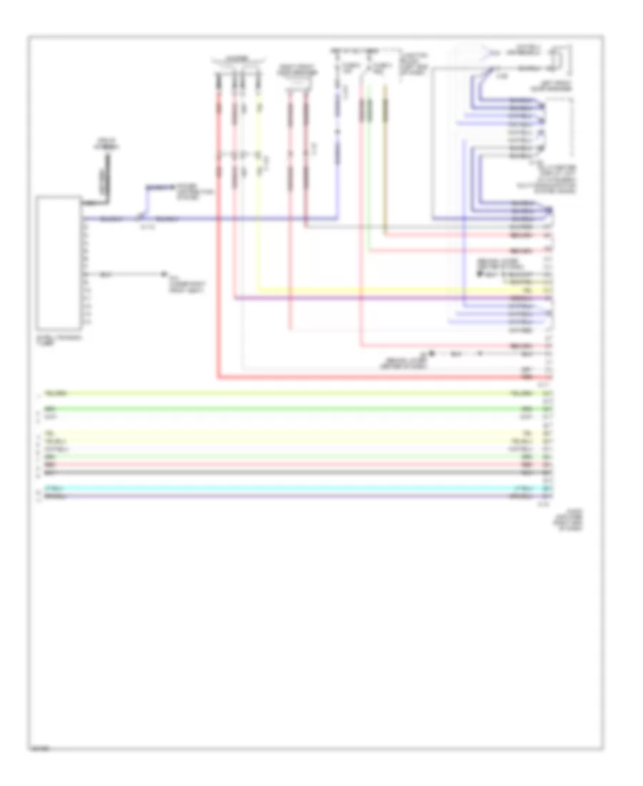 Radio Wiring Diagram, with Amplifier (2 of 2) for Mitsubishi Endeavor LS 2011