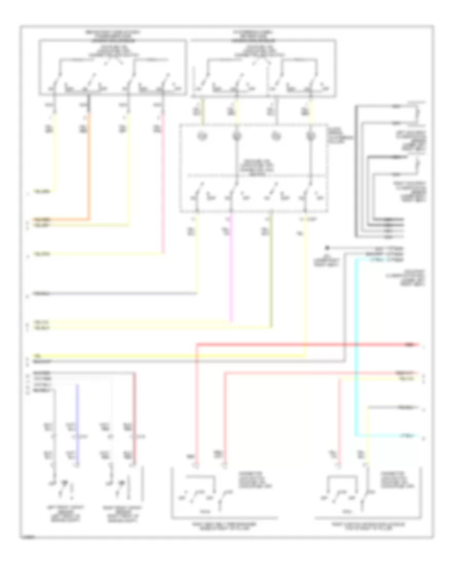 Supplemental Restraints Wiring Diagram (2 of 3) for Mitsubishi Endeavor LS 2011