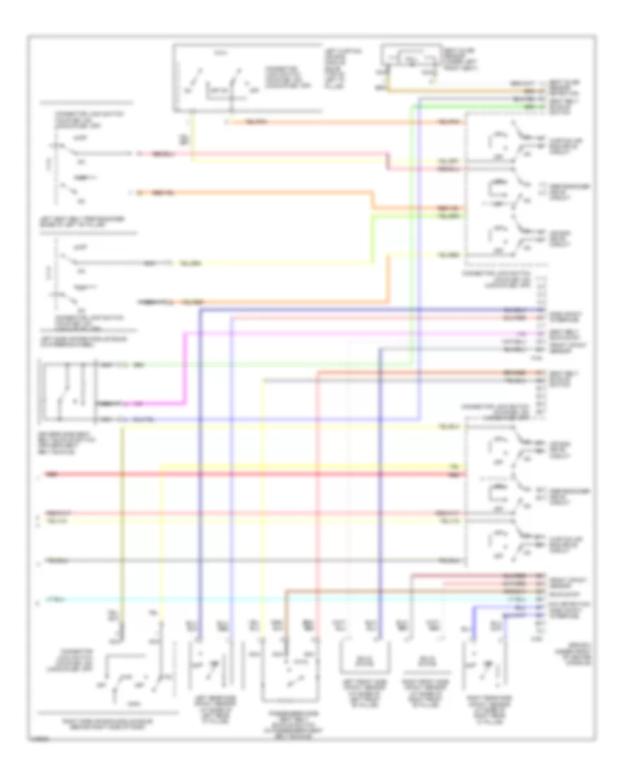 Supplemental Restraints Wiring Diagram (3 of 3) for Mitsubishi Endeavor LS 2011