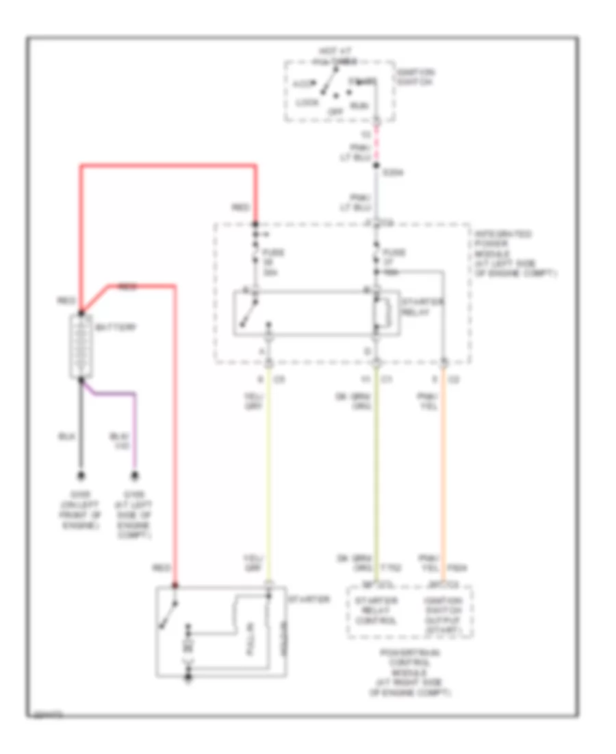 Starting Wiring Diagram for Mitsubishi Raider LS 2006