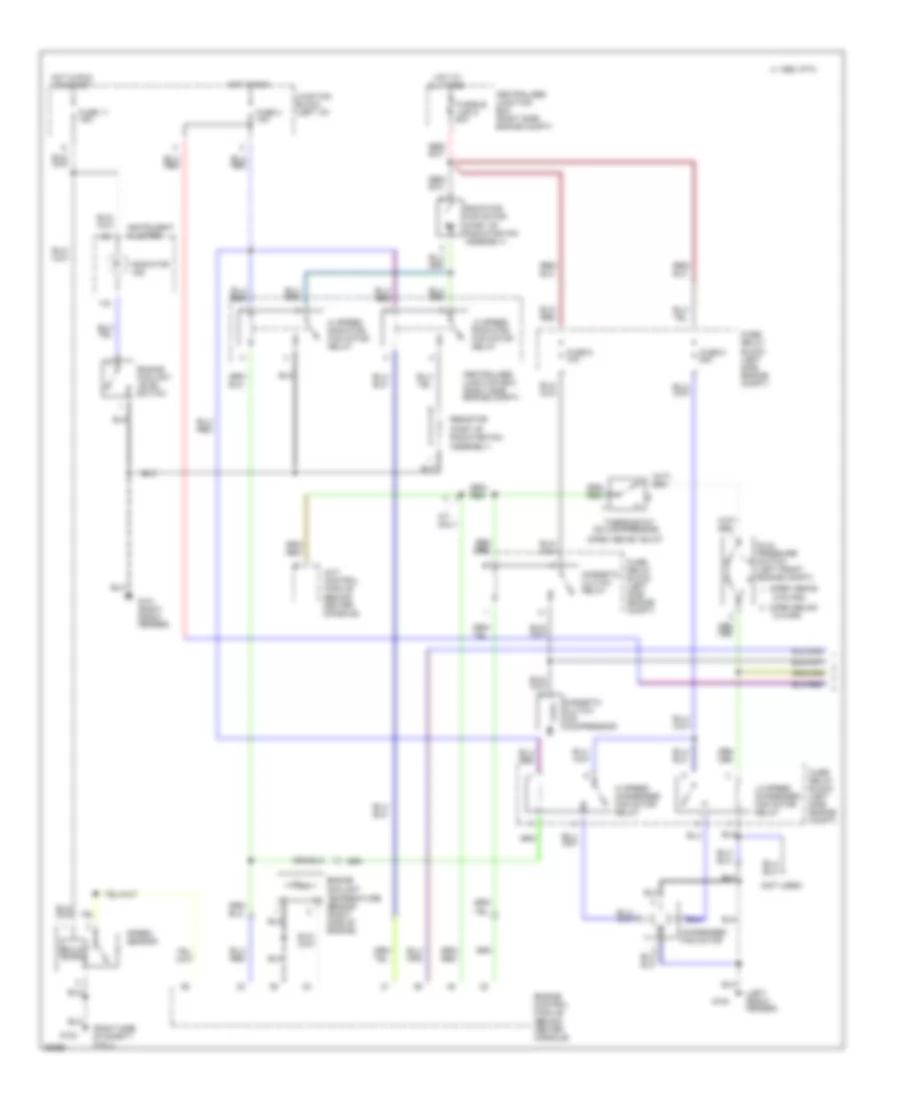 3 0L DOHC Turbo Air Conditioning Wiring Diagrams 1 of 2 for Mitsubishi 3000GT VR 4 1997 3000