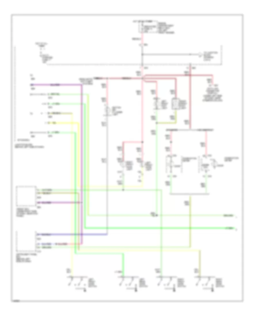 Courtesy Lamps Wiring Diagram 1 of 2 for Mitsubishi Diamante ES 2002