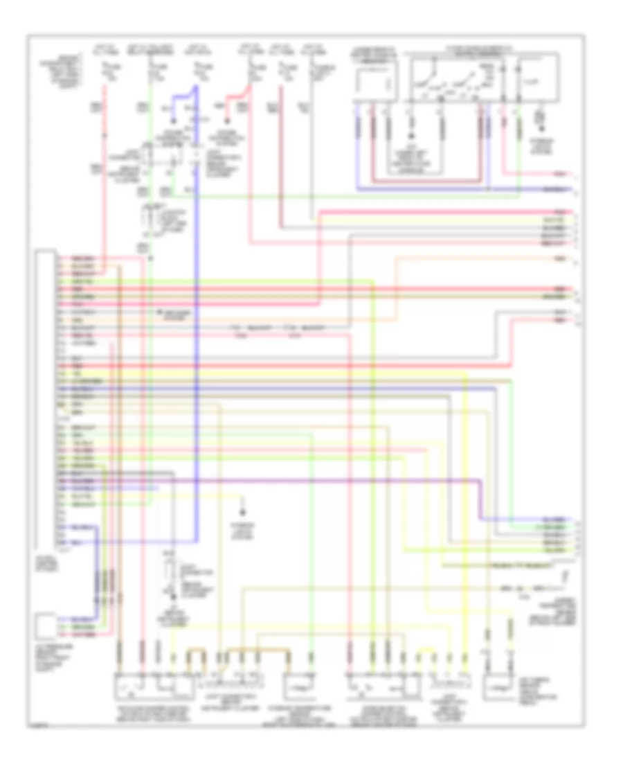 Automatic A C Wiring Diagram 1 of 2 for Mitsubishi Endeavor SE 2011