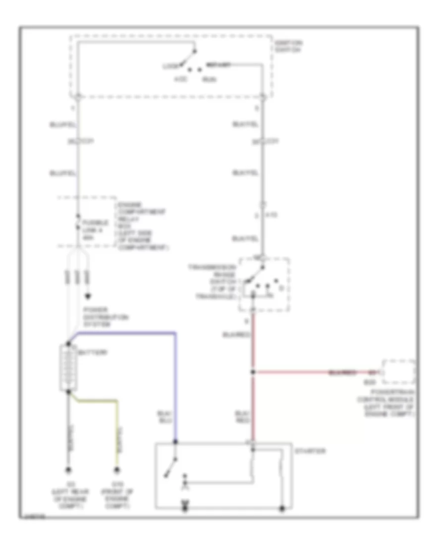 Starting Wiring Diagram for Mitsubishi Endeavor SE 2011