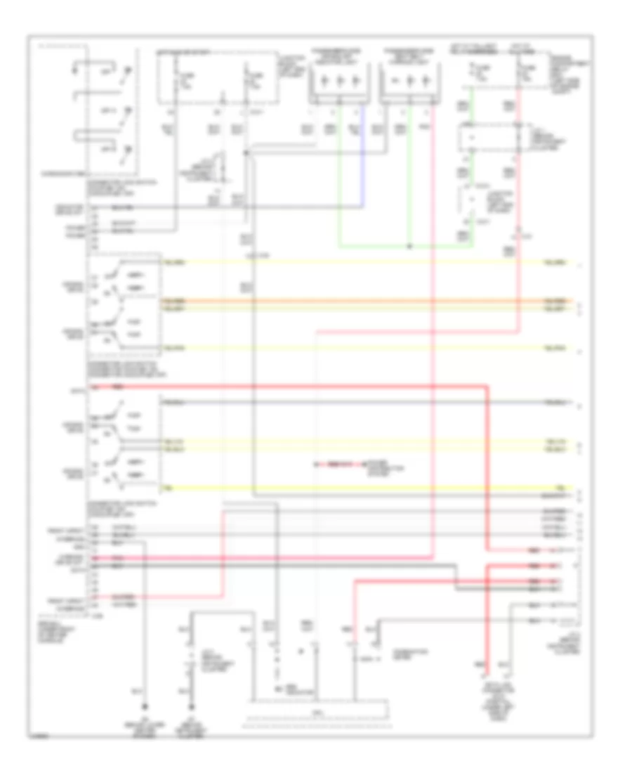 Supplemental Restraints Wiring Diagram 1 of 3 for Mitsubishi Endeavor SE 2011