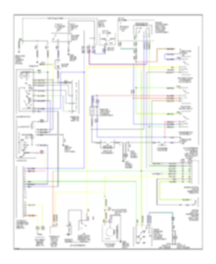 1.8L, Air Conditioning Wiring Diagrams for Mitsubishi Mirage S 1994