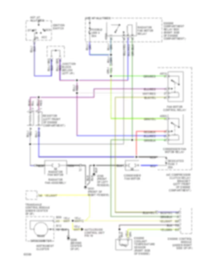 1 8L Cooling Fan Wiring Diagram for Mitsubishi Mirage S 1994