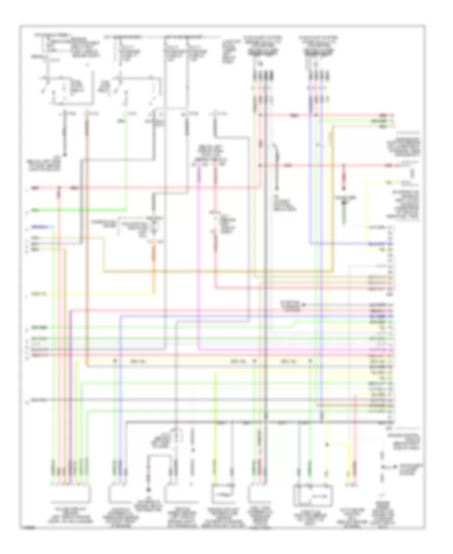 2.4L, Engine Performance Wiring Diagram, with MT (2 of 2) for Mitsubishi Eclipse GTS 2003