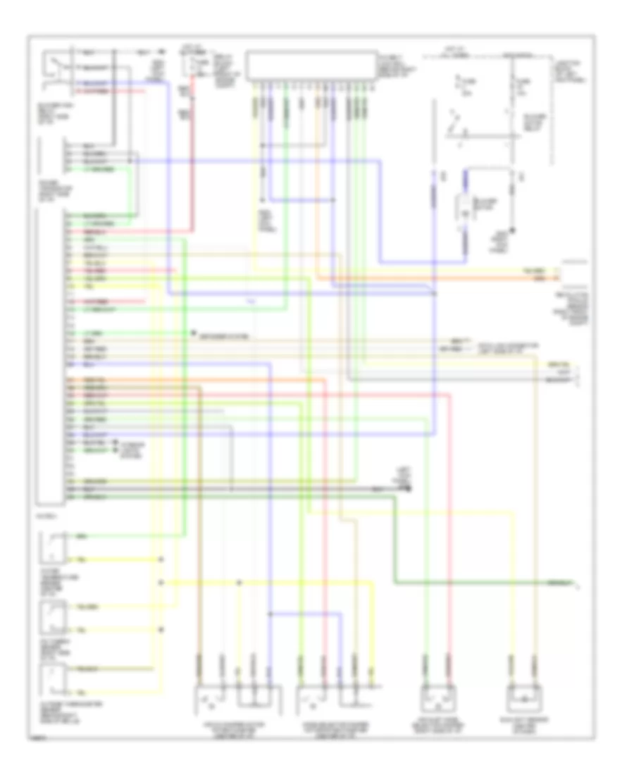 Air Conditioning Wiring Diagrams 1 of 2 for Mitsubishi Diamante ES 1997