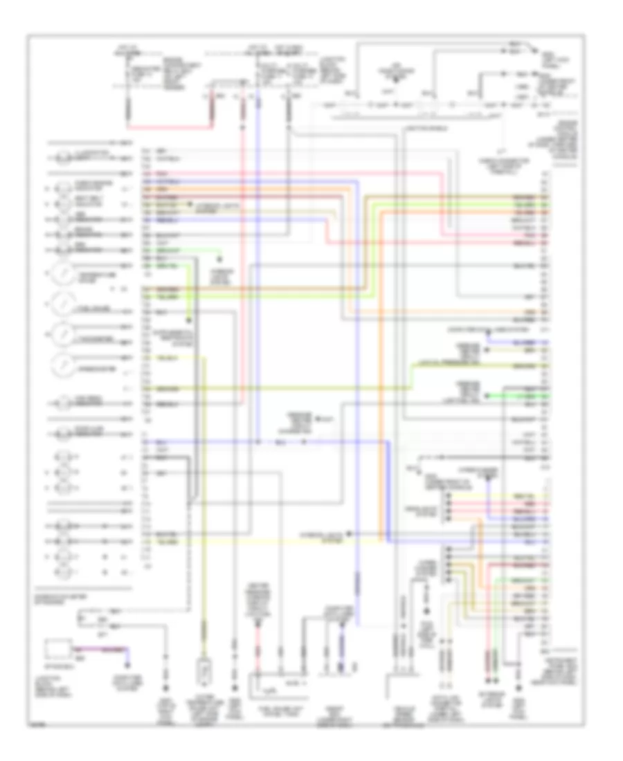 Instrument Cluster Wiring Diagram Base for Mitsubishi Diamante ES 1997