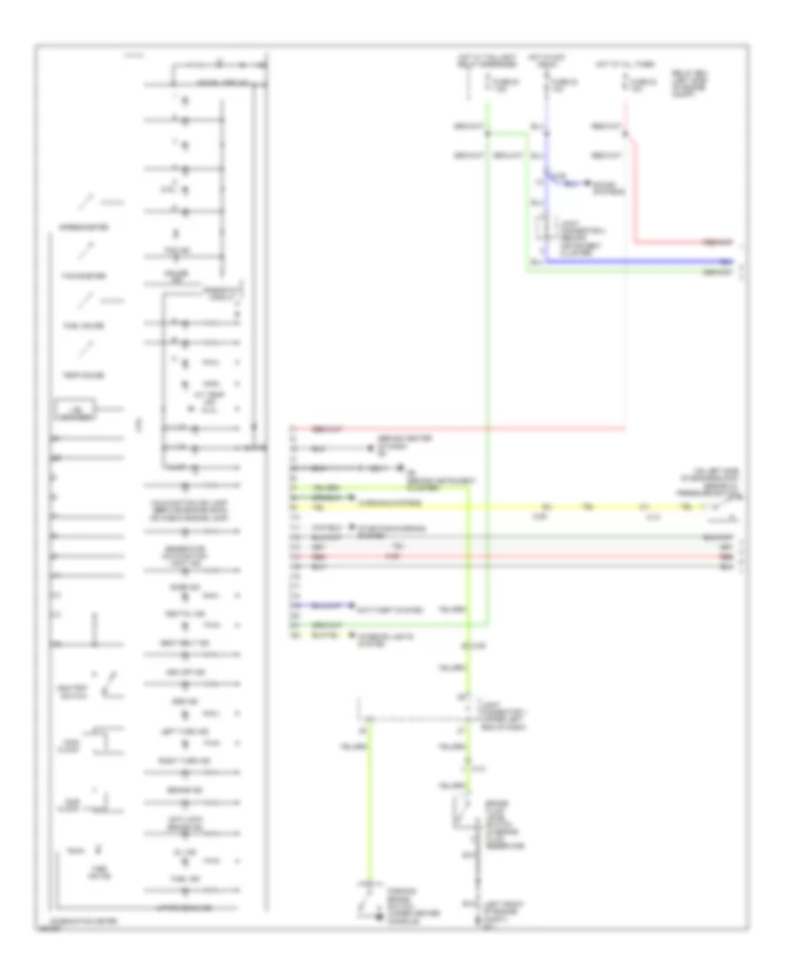 Instrument Cluster Wiring Diagram without Multi Communication System 1 of 2 for Mitsubishi Galant ES 2011