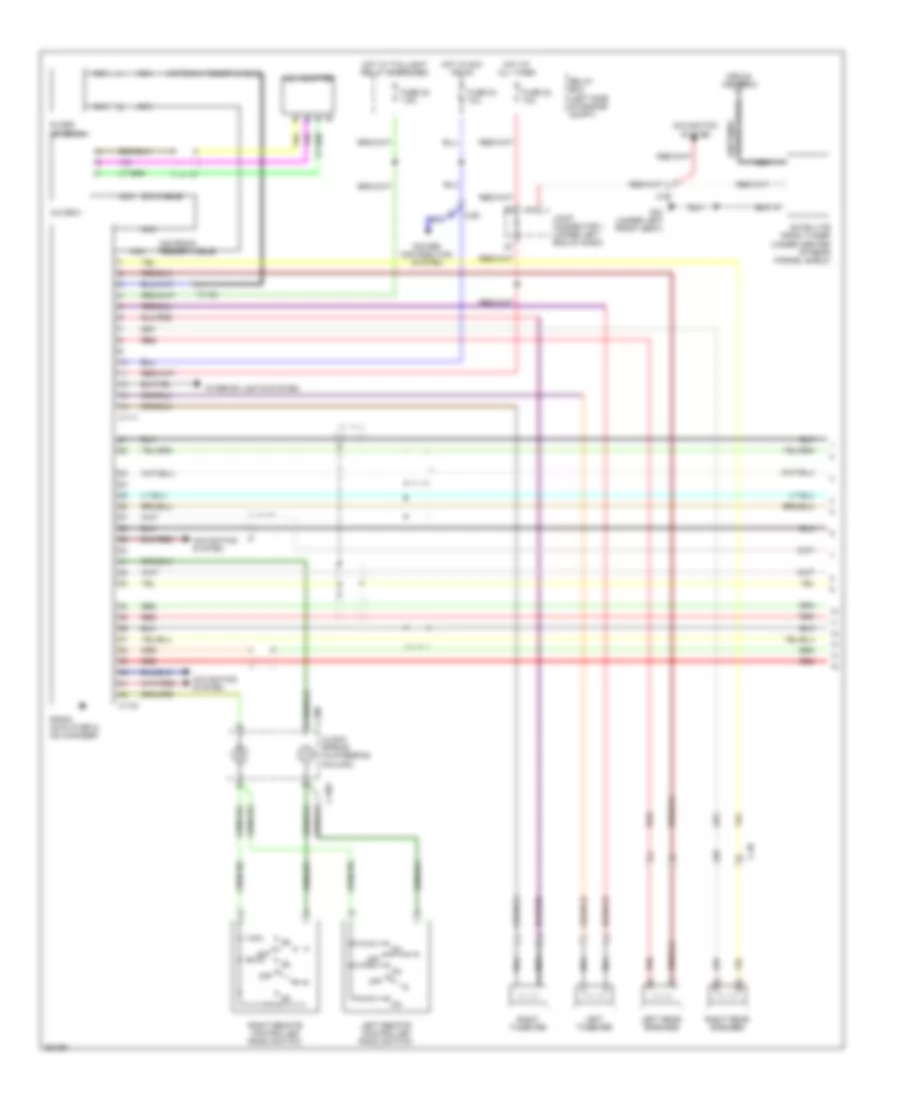 Radio Wiring Diagram with Amplifier 1 of 2 for Mitsubishi Galant ES 2011