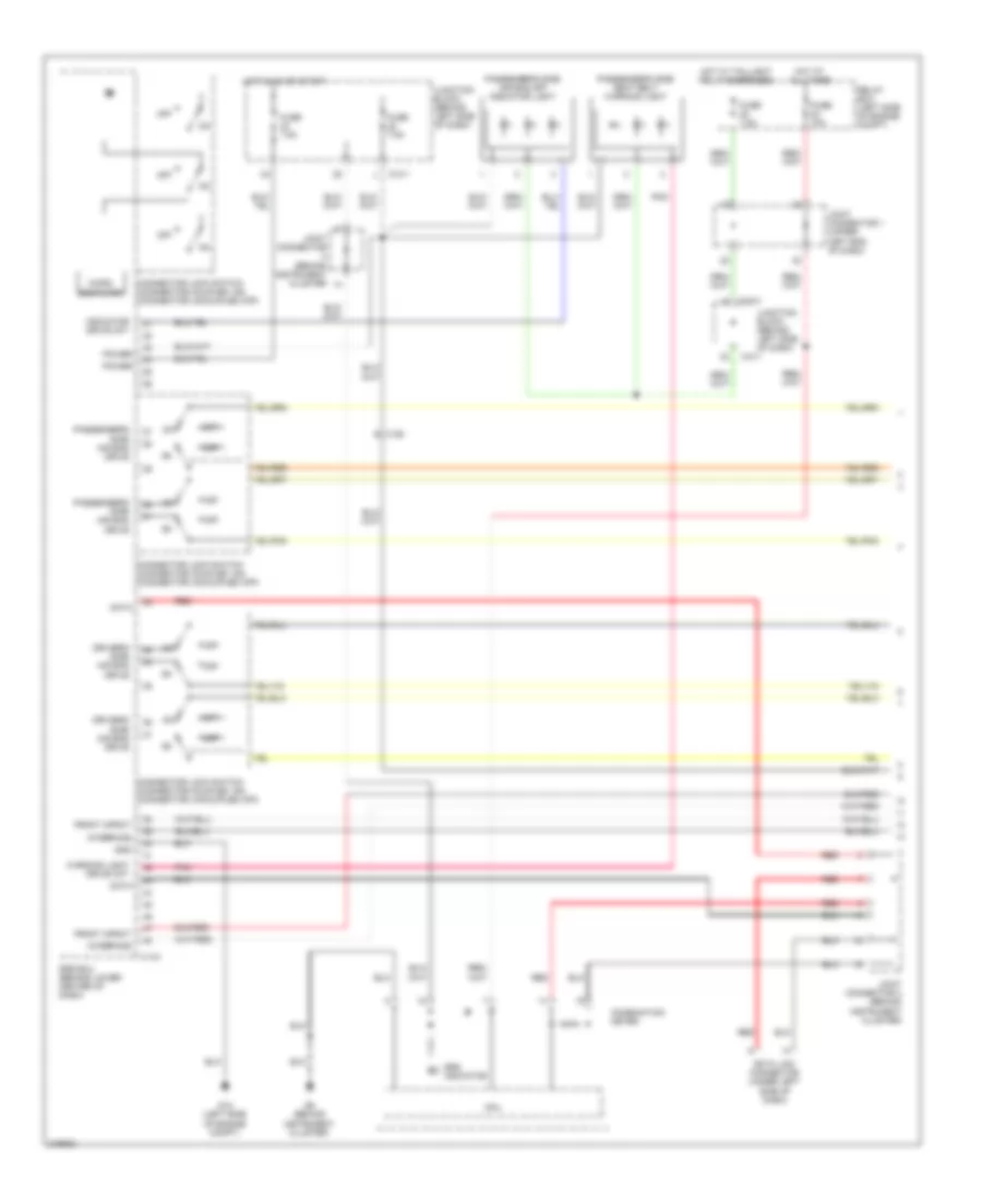 Supplemental Restraints Wiring Diagram 1 of 3 for Mitsubishi Galant ES 2011