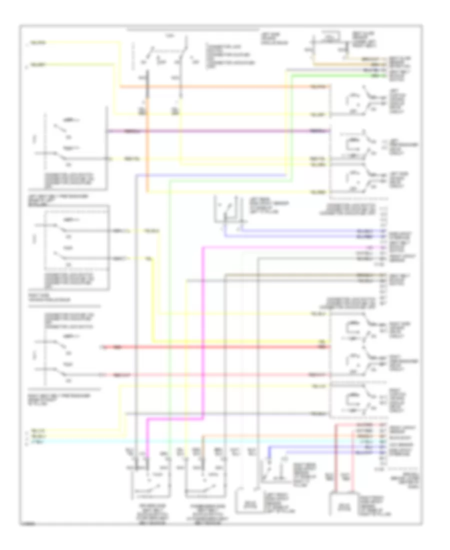 Supplemental Restraints Wiring Diagram (3 of 3) for Mitsubishi Galant ES 2011