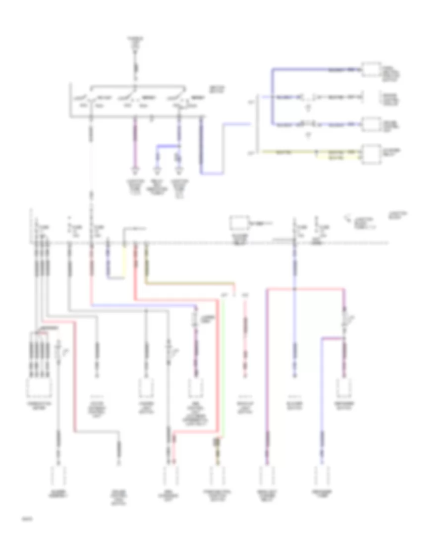 Power Distribution Wiring Diagram 2 of 6 for Mitsubishi Montero LS 1994
