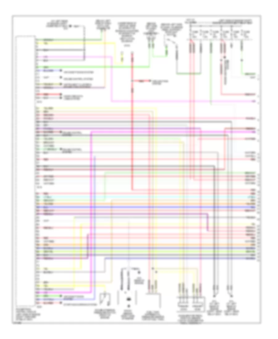 3.8L, Engine Performance Wiring Diagram, AT (1 of 5) for Mitsubishi Eclipse GS 2007