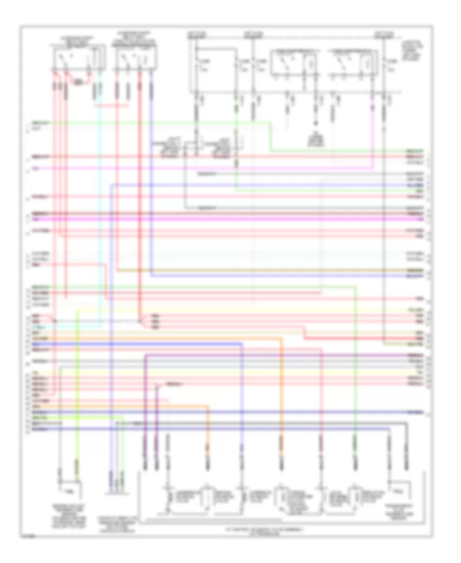 3.8L, Engine Performance Wiring Diagram, AT (2 of 5) for Mitsubishi Eclipse GS 2007