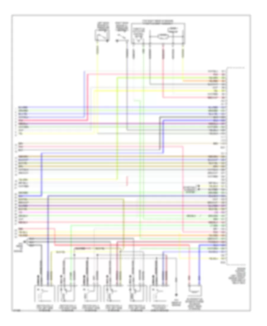 3.8L, Engine Performance Wiring Diagram, MT (4 of 4) for Mitsubishi Eclipse GS 2007