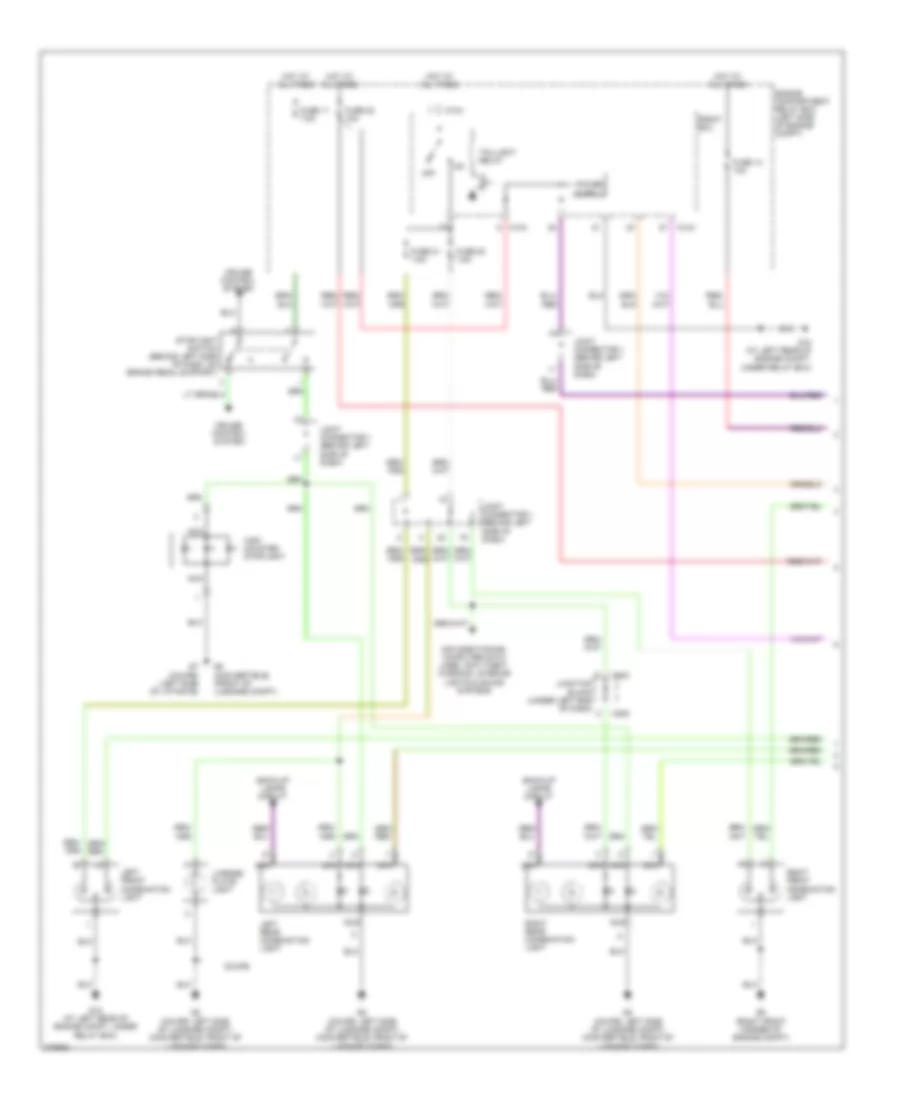 Exterior Lamps Wiring Diagram (1 of 2) for Mitsubishi Eclipse GS 2007