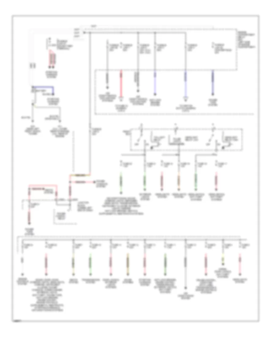 Power Distribution Wiring Diagram 1 of 2 for Mitsubishi Eclipse GS 2007
