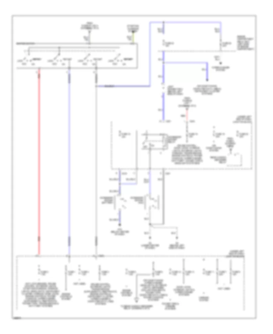Power Distribution Wiring Diagram 2 of 2 for Mitsubishi Eclipse GS 2007