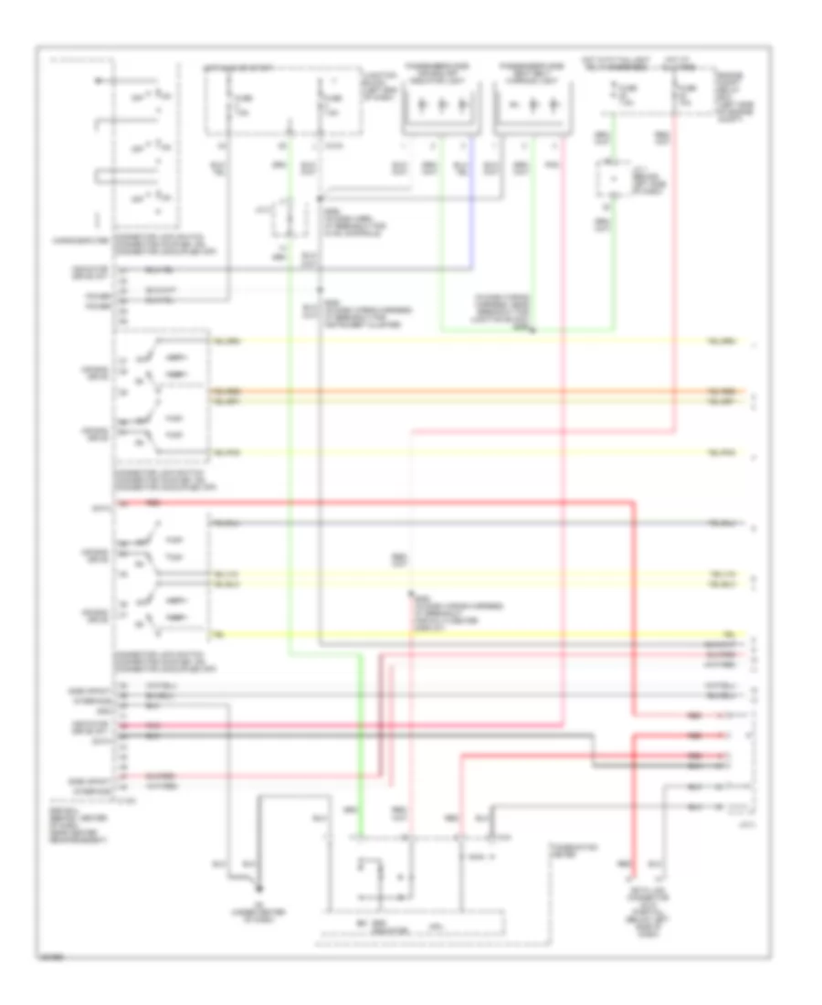 Supplemental Restraints Wiring Diagram 1 of 3 for Mitsubishi Eclipse GS 2007