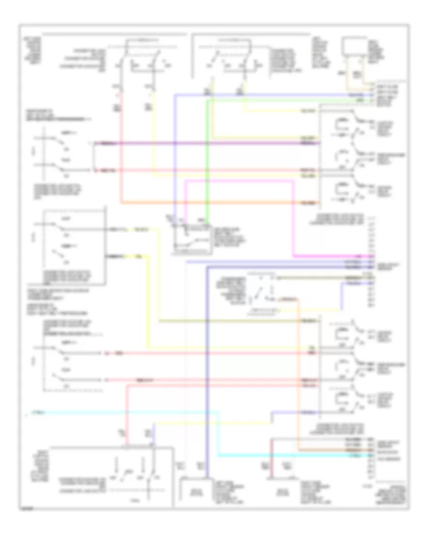 Supplemental Restraints Wiring Diagram 3 of 3 for Mitsubishi Eclipse GS 2007