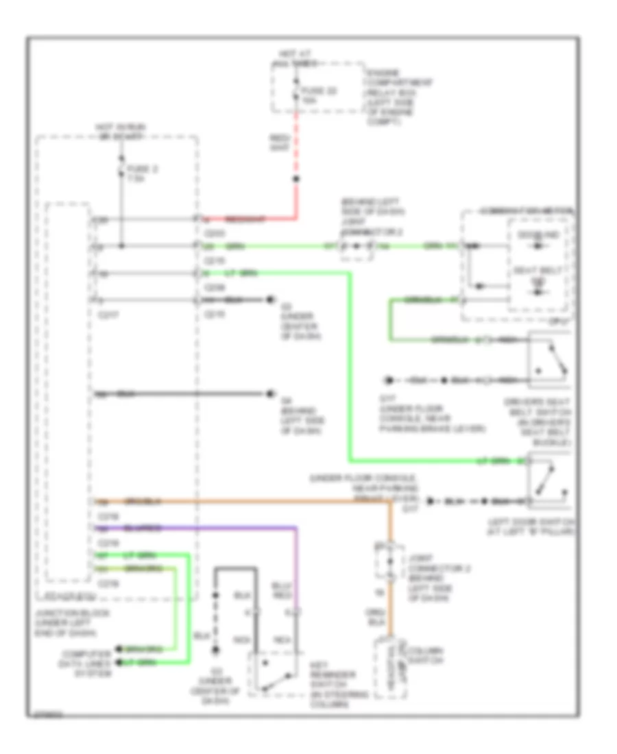 Chime Wiring Diagram for Mitsubishi Eclipse GS 2007
