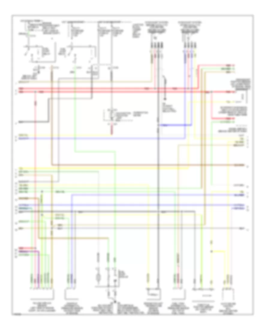 2.4L, Engine Performance Wiring Diagram, without Sportronic (2 of 3) for Mitsubishi Eclipse RS 2003