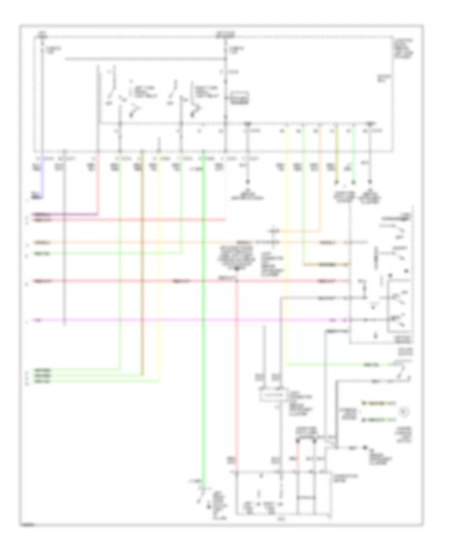 Exterior Lamps Wiring Diagram (2 of 2) for Mitsubishi Galant SE 2011