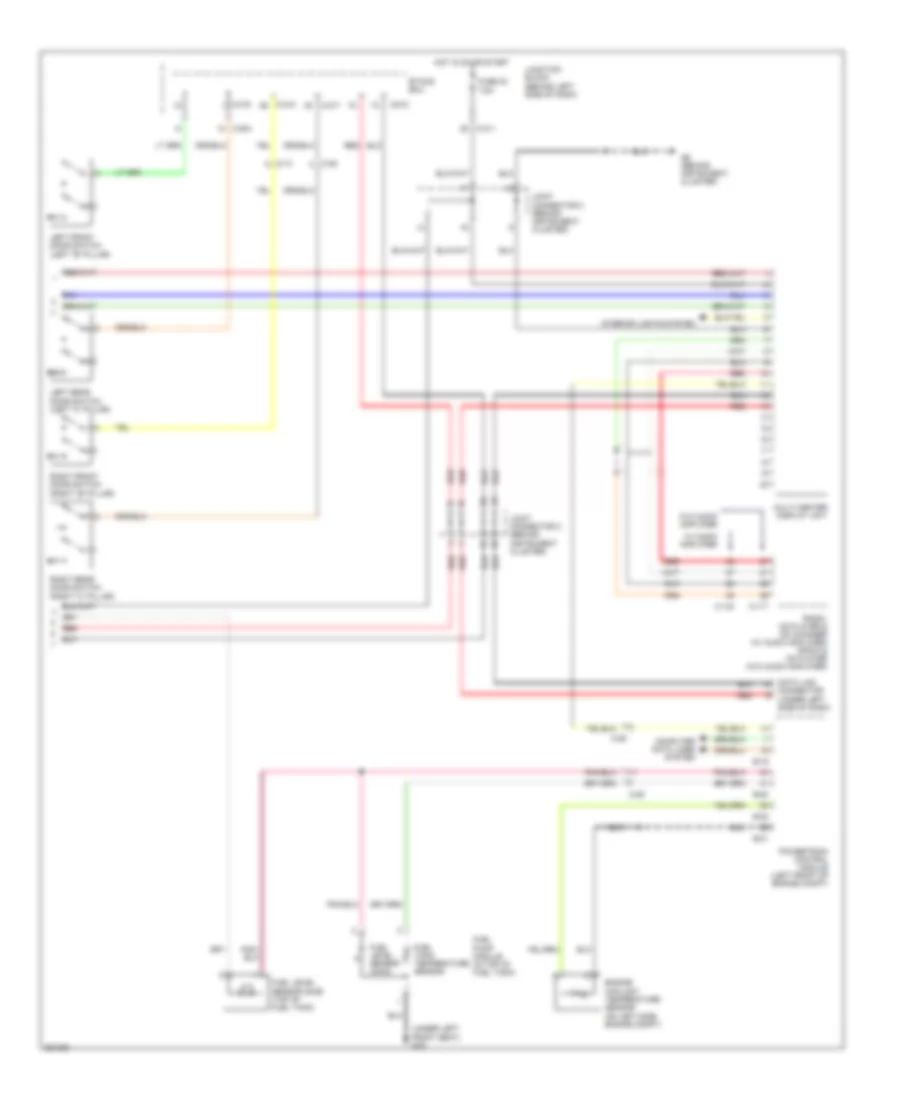 Instrument Cluster Wiring Diagram, without Multi-Communication System (2 of 2) for Mitsubishi Galant SE 2011