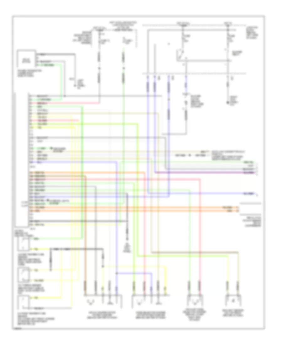 Automatic A C Wiring Diagram 1 of 2 for Mitsubishi Diamante VR X 2002