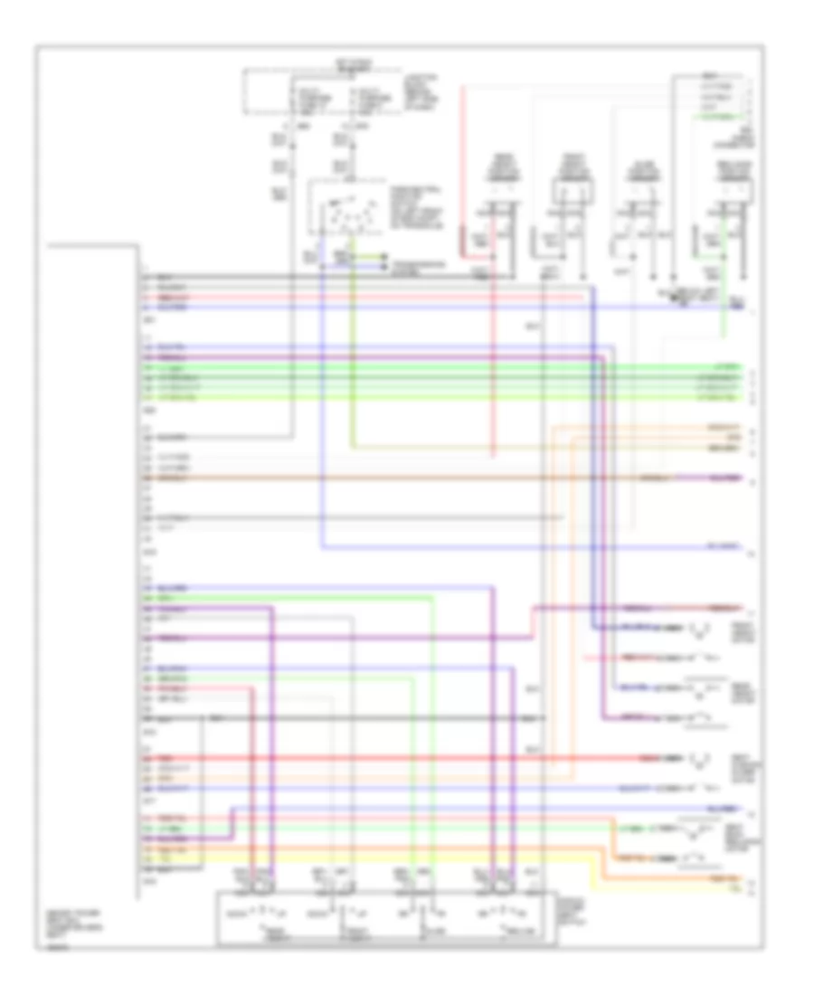 Memory System Wiring Diagrams 1 of 2 for Mitsubishi Diamante VR X 2002