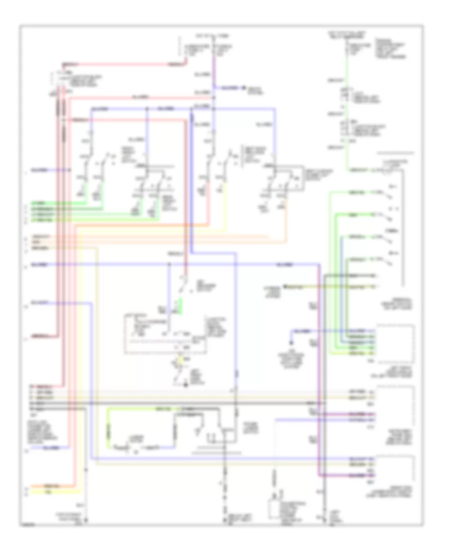 Memory System Wiring Diagrams 2 of 2 for Mitsubishi Diamante VR X 2002