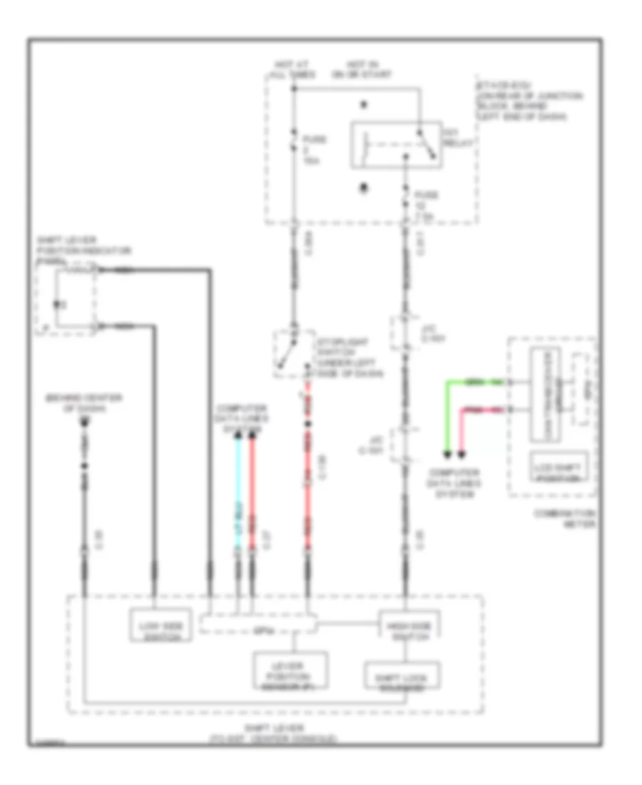 Shift Interlock Wiring Diagram Evolution for Mitsubishi Lancer DE 2011
