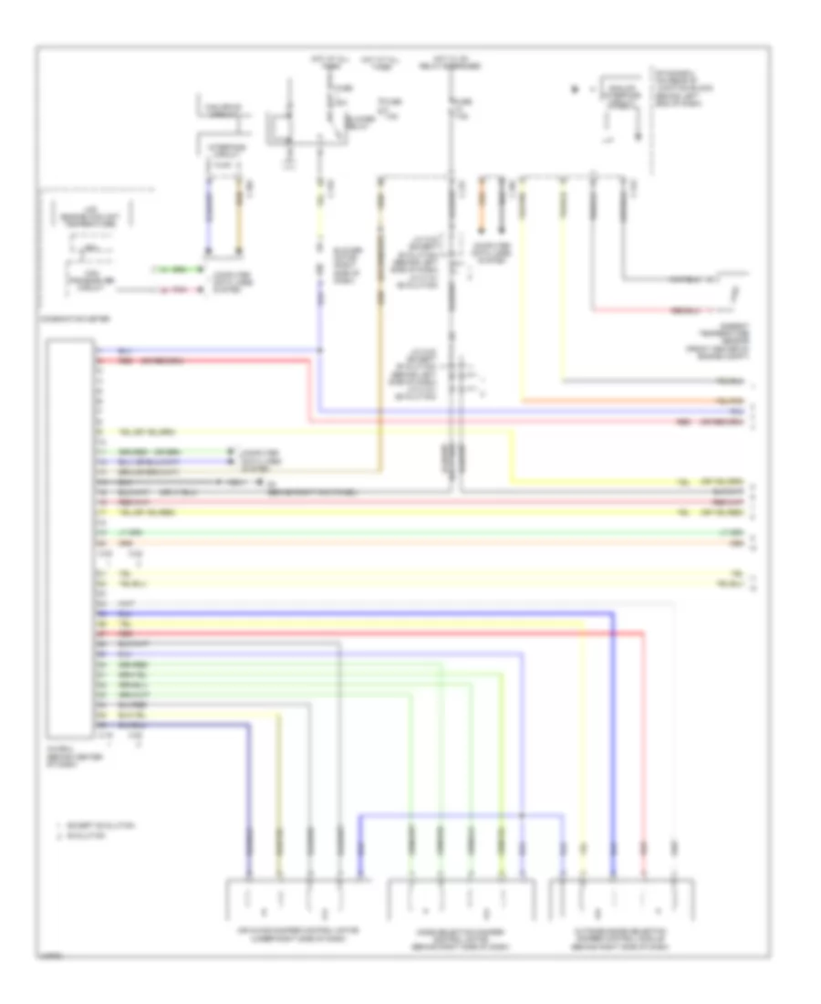 2.0L Turbo, Automatic AC Wiring Diagram (1 of 3) for Mitsubishi Lancer DE 2011