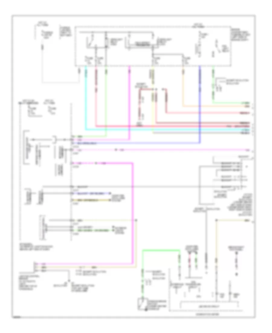 Headlights Wiring Diagram, without High Intensity Discharge (1 of 2) for Mitsubishi Lancer DE 2011
