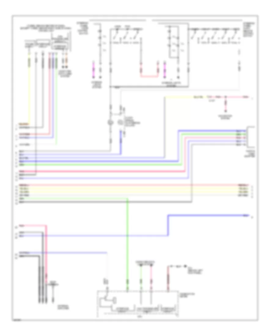 Navigation Wiring Diagram, Except Evolution with Amplifier (2 of 3) for Mitsubishi Lancer DE 2011