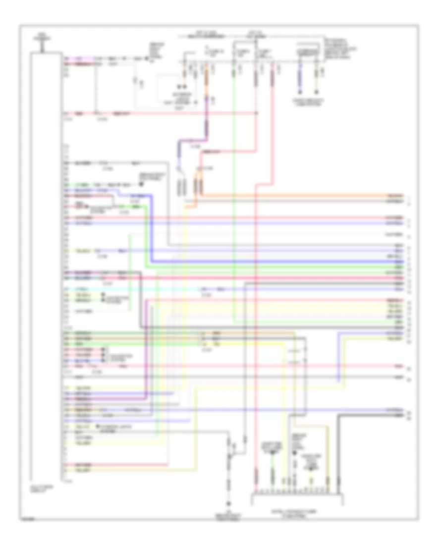 Navigation Wiring Diagram, Except Evolution without Amplifier (1 of 3) for Mitsubishi Lancer DE 2011