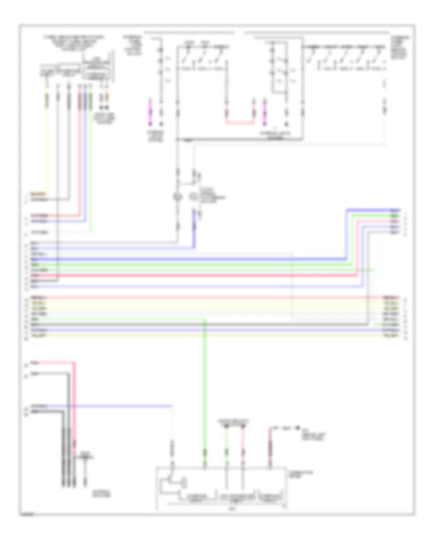 Navigation Wiring Diagram, Except Evolution without Amplifier (2 of 3) for Mitsubishi Lancer DE 2011
