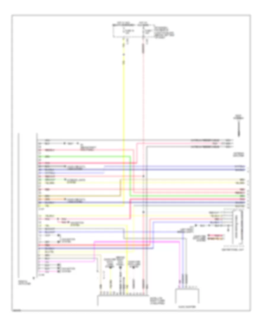 Radio Wiring Diagram Evolution without Multi Communication System with Amplifier 1 of 2 for Mitsubishi Lancer DE 2011