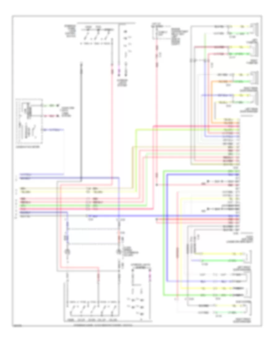 Radio Wiring Diagram, Evolution without Multi-Communication System with Amplifier (2 of 2) for Mitsubishi Lancer DE 2011