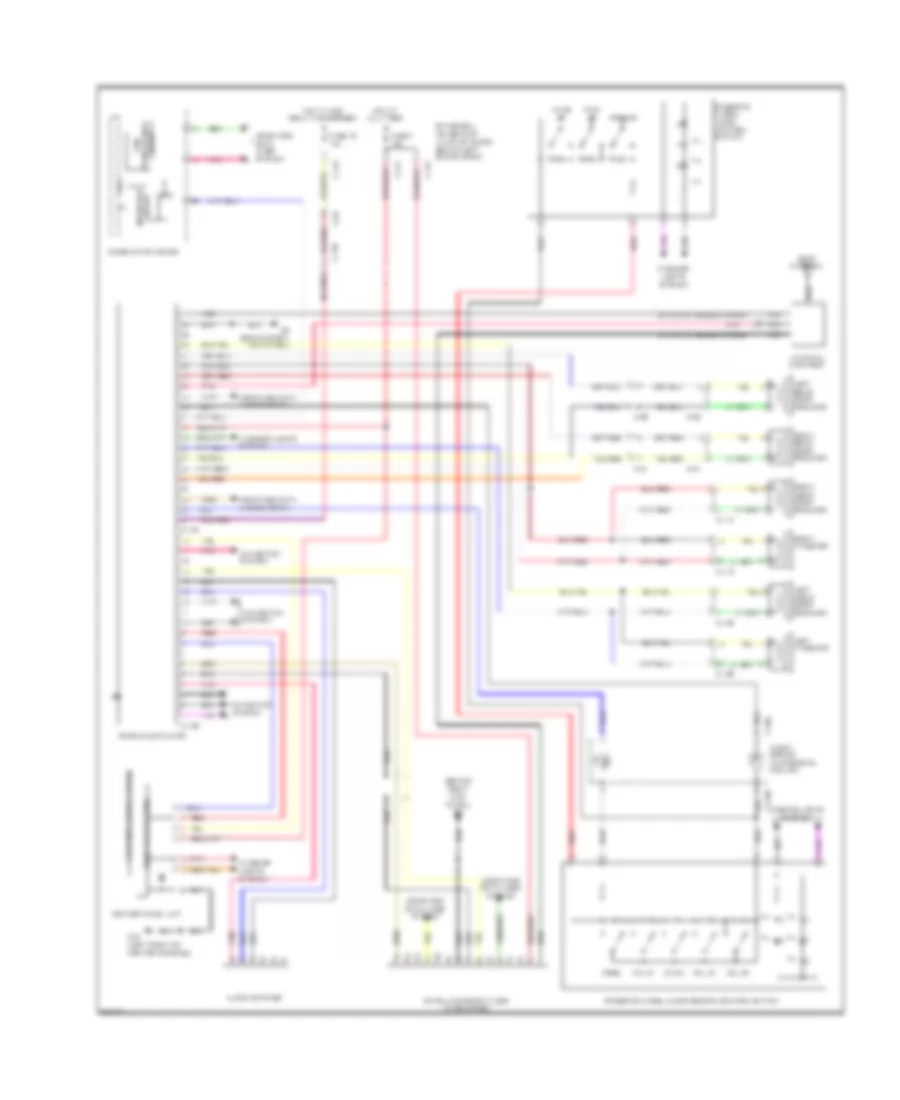 Radio Wiring Diagram, Except Evolution without Multi-Communication System without Amplifier for Mitsubishi Lancer DE 2011