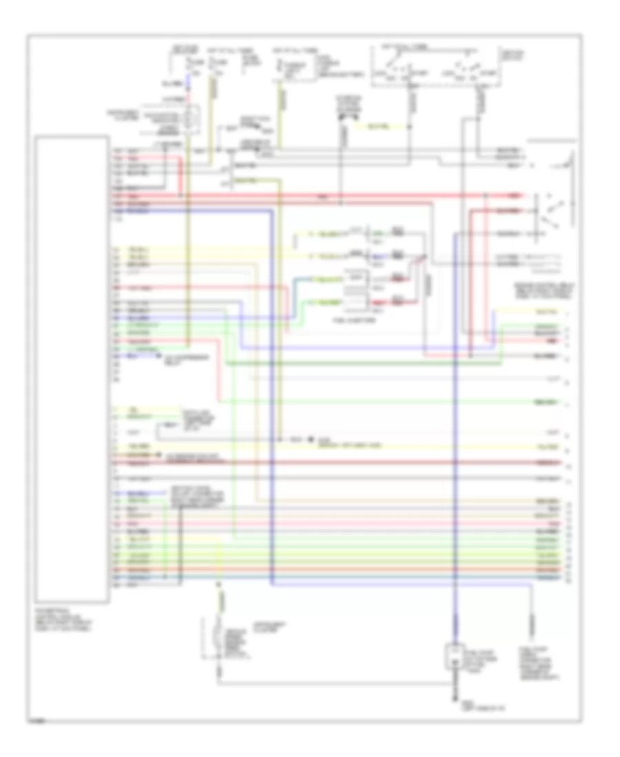 2.4L, Engine Performance Wiring Diagrams, Federal (1 of 2) for Mitsubishi Pickup Mighty Max 1994