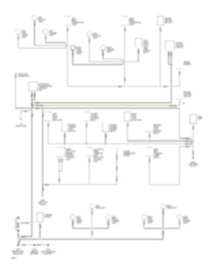 Ground Distribution Wiring Diagram 1 of 2 for Mitsubishi Pickup Mighty Max 1994