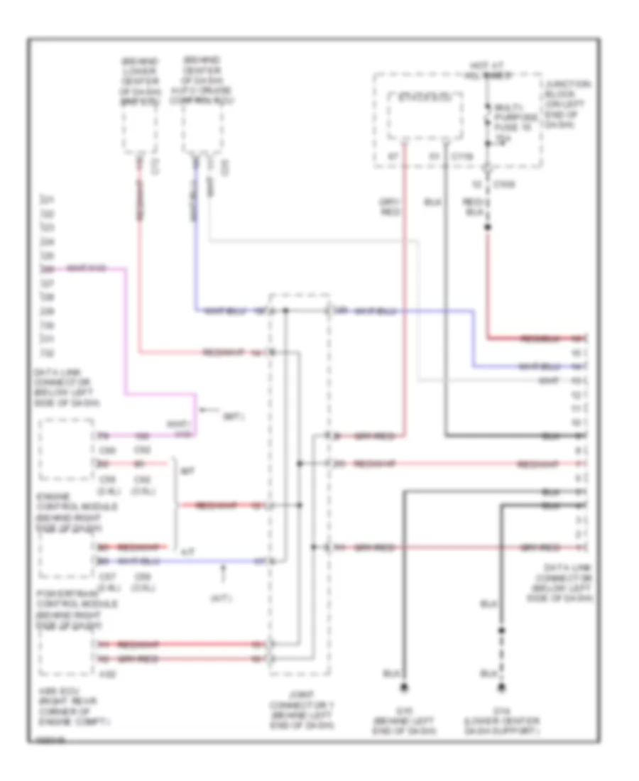 Computer Data Lines Wiring Diagram for Mitsubishi Eclipse GS 2002