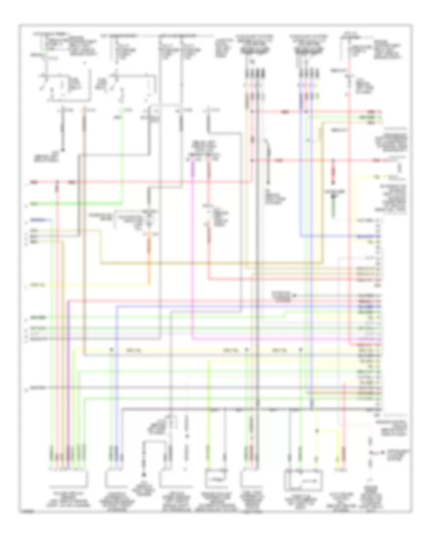 2.4L, Engine Performance Wiring Diagram, with MT (2 of 2) for Mitsubishi Eclipse GS 2002