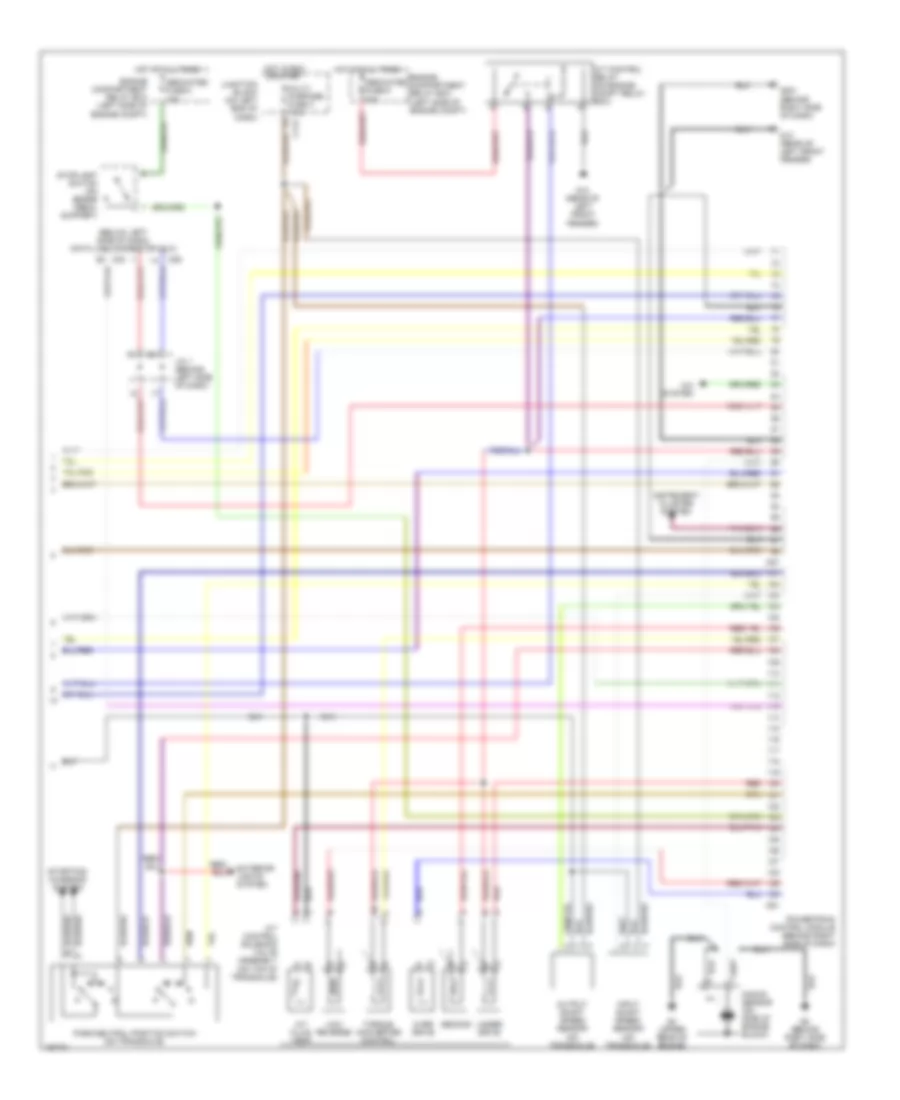 2.4L, Engine Performance Wiring Diagram, without Sportronic (3 of 3) for Mitsubishi Eclipse GS 2002